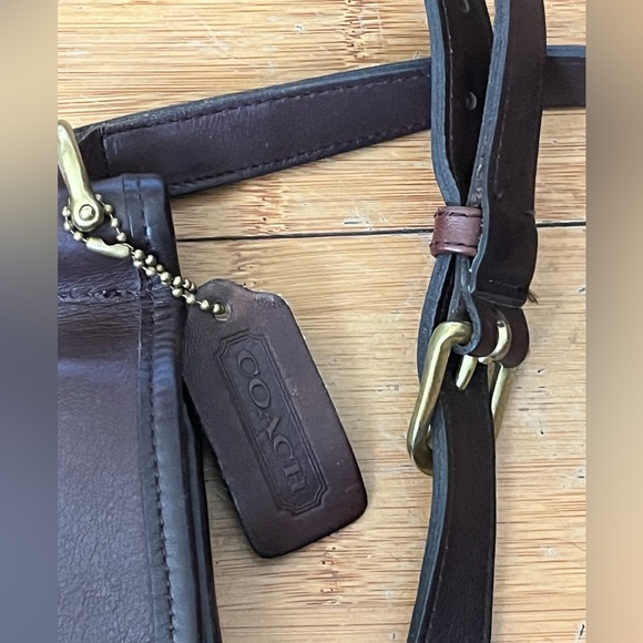 vintage Coach Murphy crossbody bag in mahogany brown leather and brass hardware - Picture 3 of 5